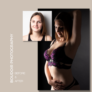 Before & After, Boudoir Photography with Exclusive Photography.